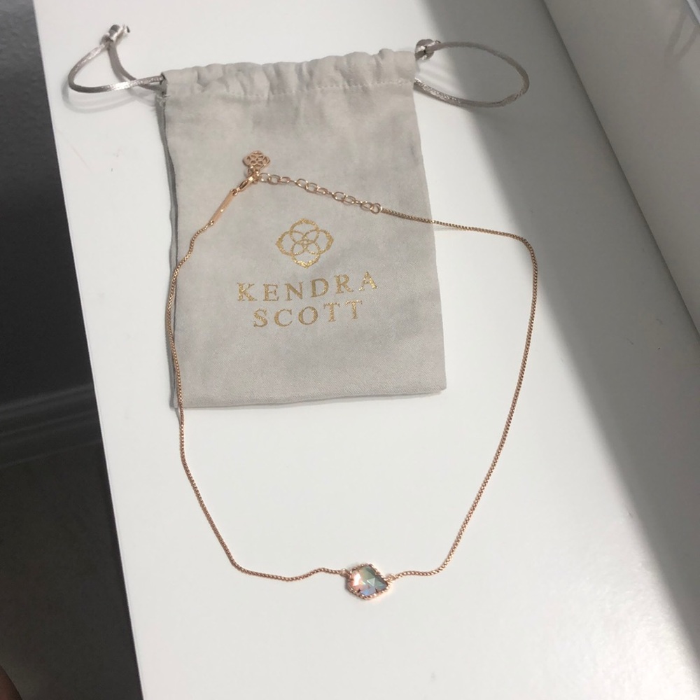 Tess Rose Gold W/ Dichroic Glass Stone